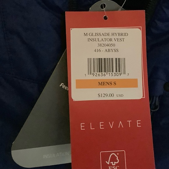 SPYDER New NWT black Glissade Hybrid
Insulated Vest Size S blue Men - Picture 10 of 11